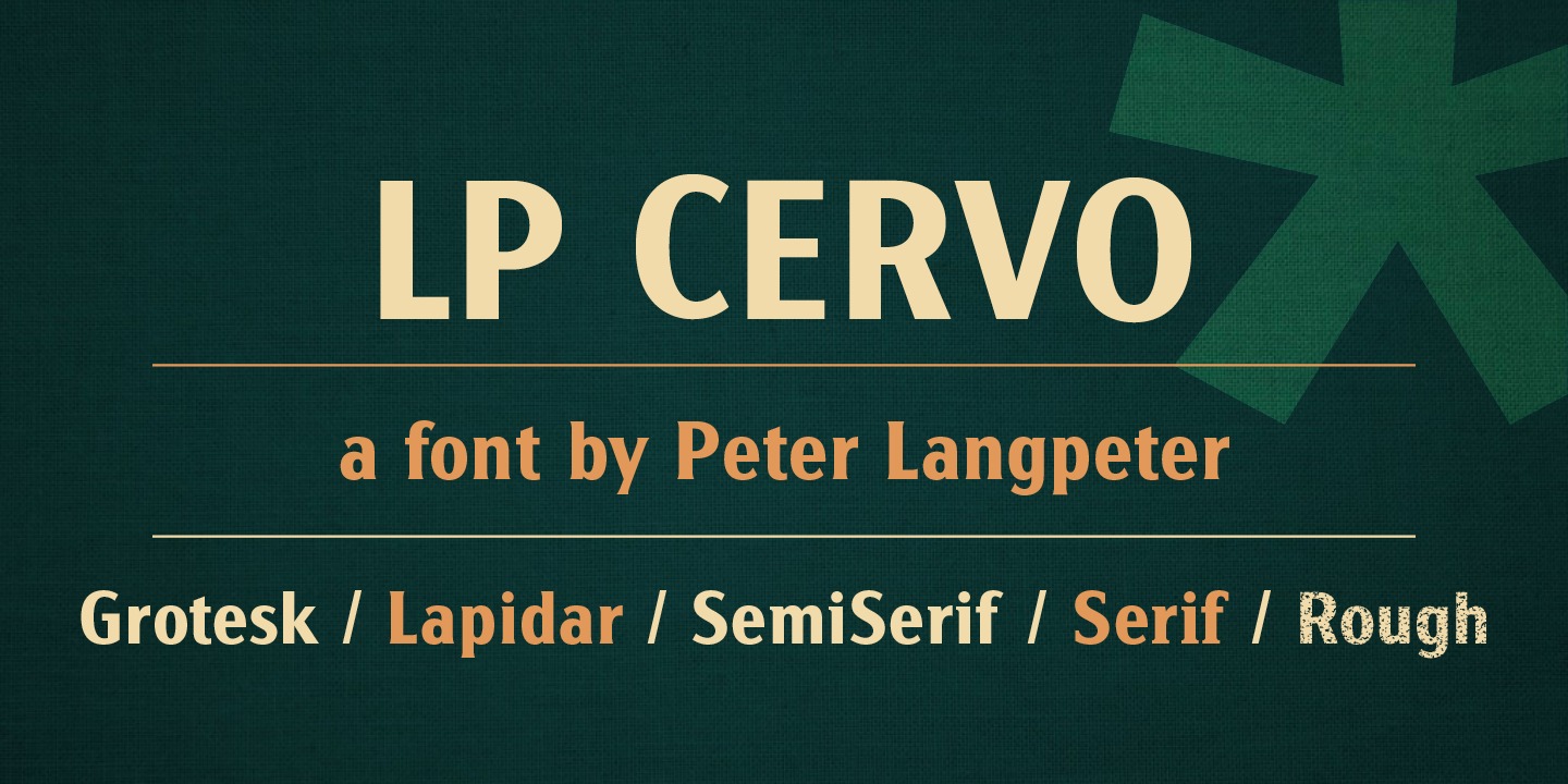 Пример шрифта LP Cervo #1